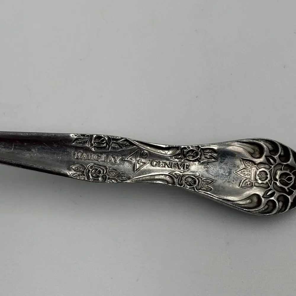 Barclay Geneve Serving Ladle Stainless Floral 6